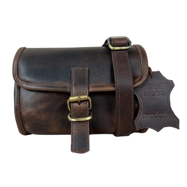 Madosh Genuine Leather Women’s Shoulder Brown Crossbody Flap Over Small Sling Side Purse 